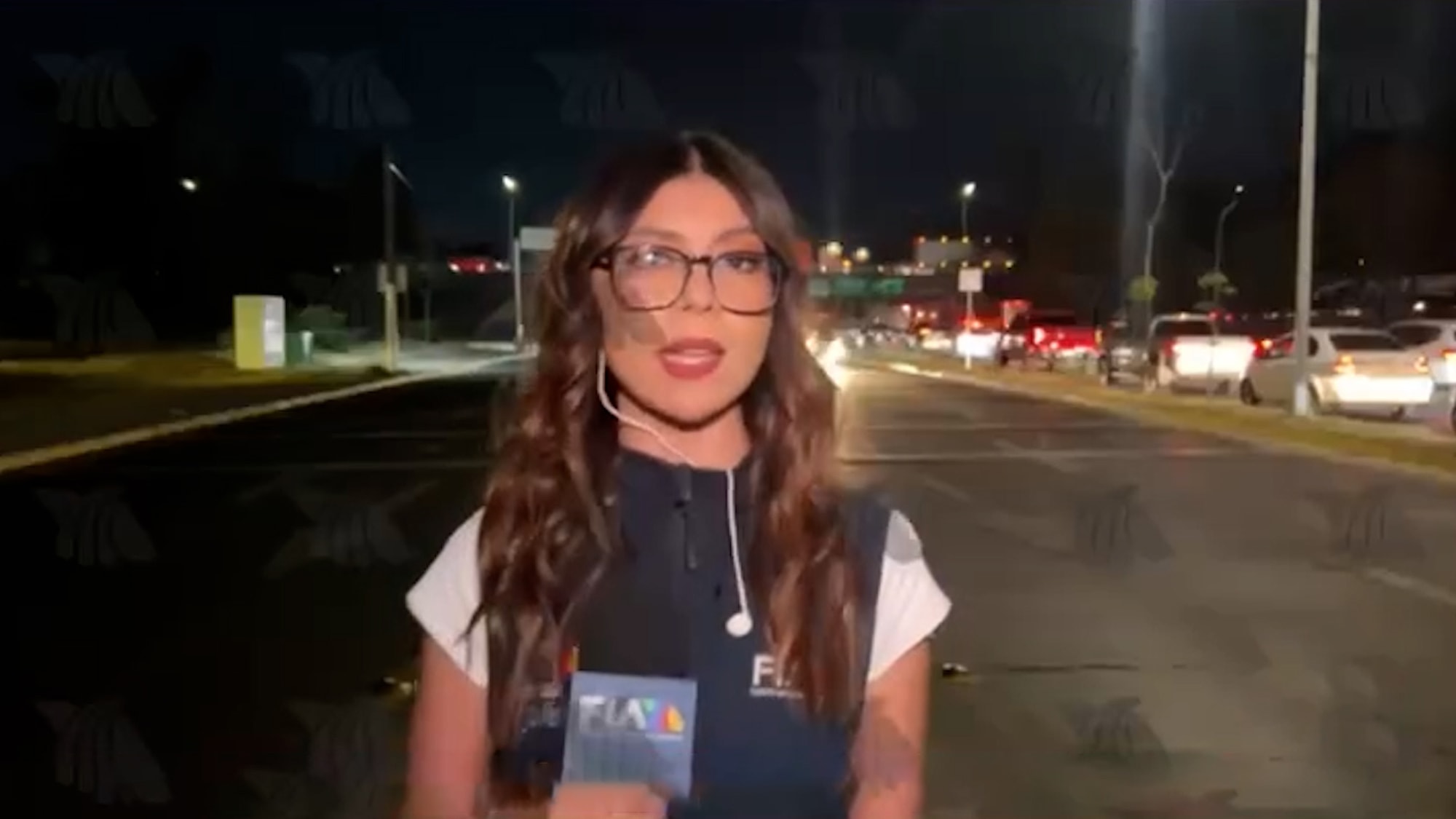 TRAFFIC NEWS - Moment Motorist Nearly Crashes Into Journalist Reporting Live - Article cover image