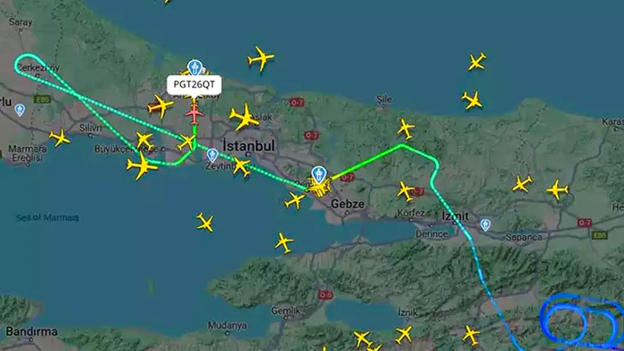 CIRCLING ROUND - Planes Run Low On Fuel In Turkey As Wind Stops Landings - Article cover image