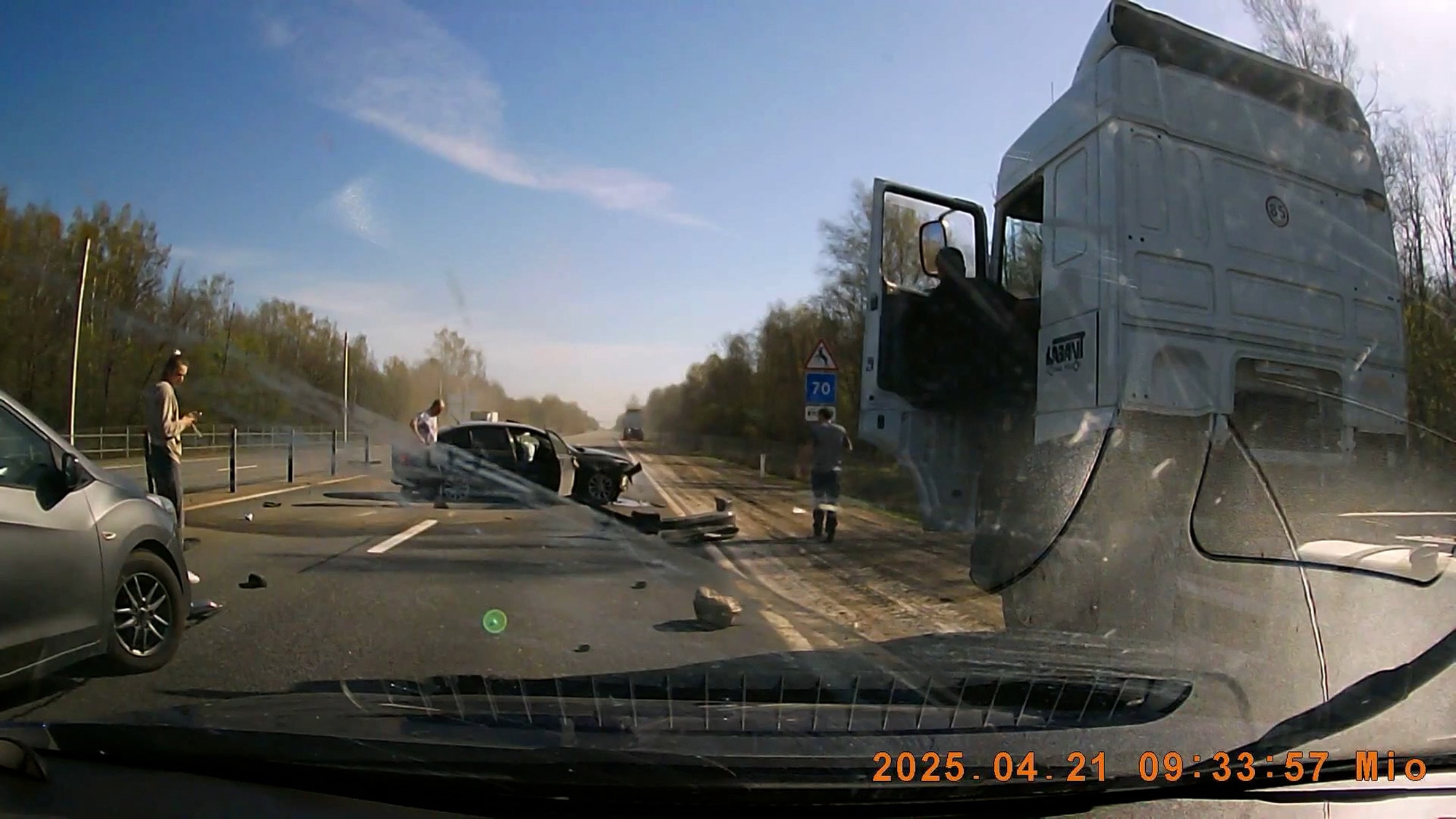 SPIN OFF - Bungling Lorry Driver Send Car Flying After Lane Change - Article cover image