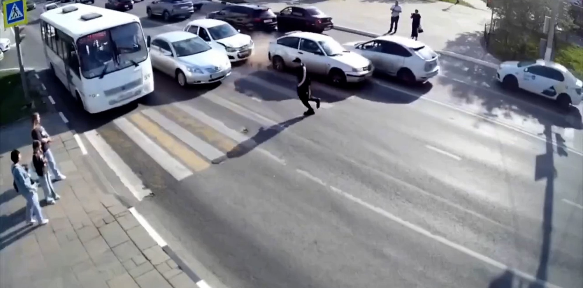 BRAKE FAILURE - Pedestrian Nearly Hit On Crossing As Vehicle Rear-Ended - Article cover image