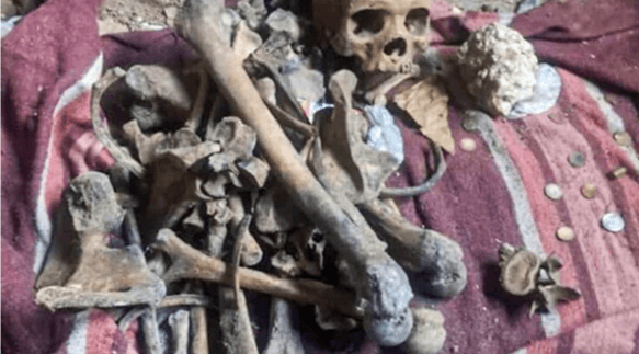 BONE IDLER - Man Dug Up Dad And Grandad's Graves To Sleep With Their Skeletons - Article cover image