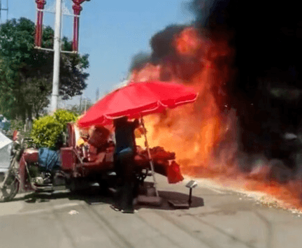 HOT WHEELS - Trucker Drives On In His Flaming Cab To Save Town From Inferno - Article cover image