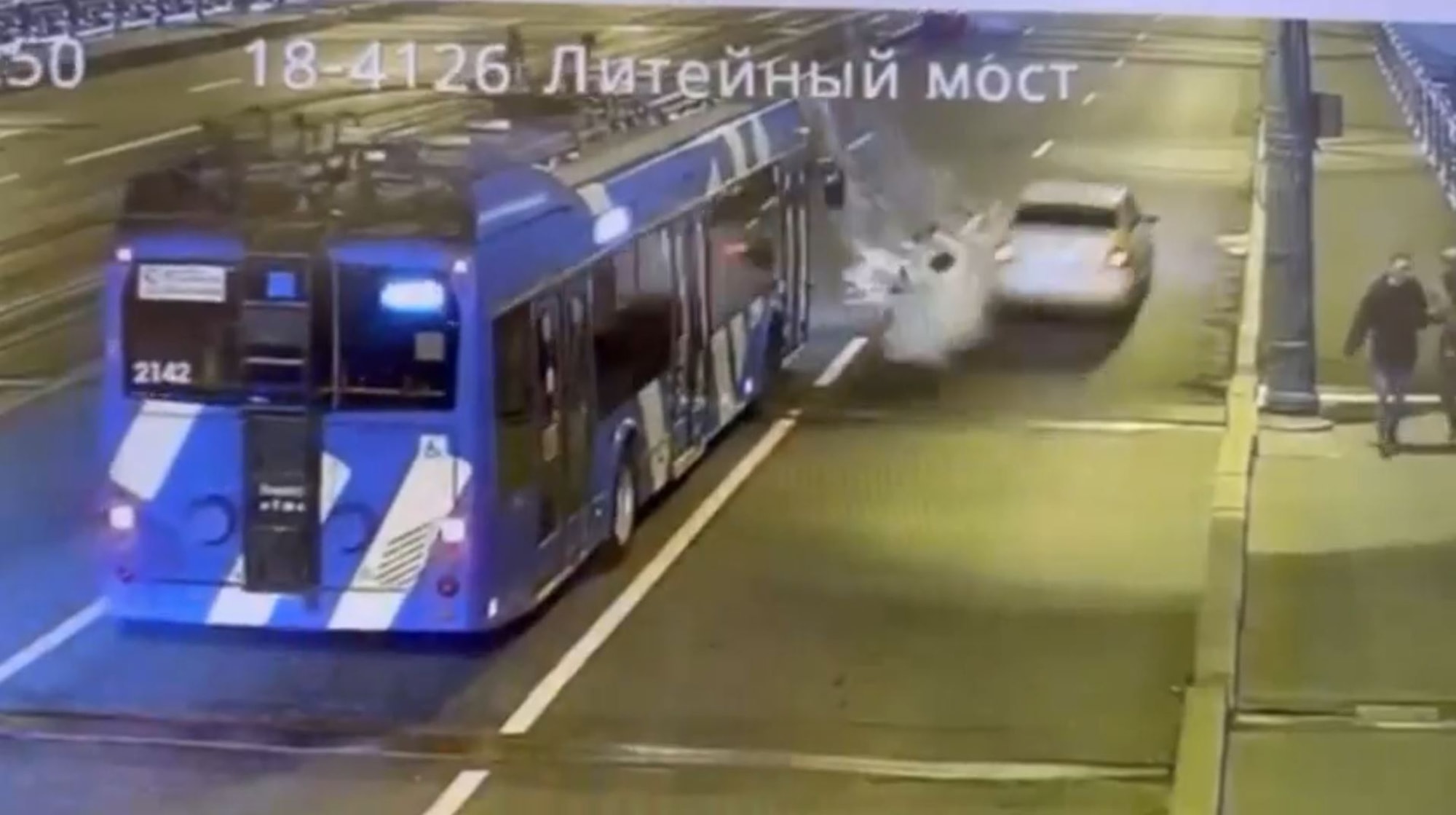 WHITE OUT - Car Overtaking Bus Ploughs Into Road Worker Carrying Buckets Of Paint - Article cover image