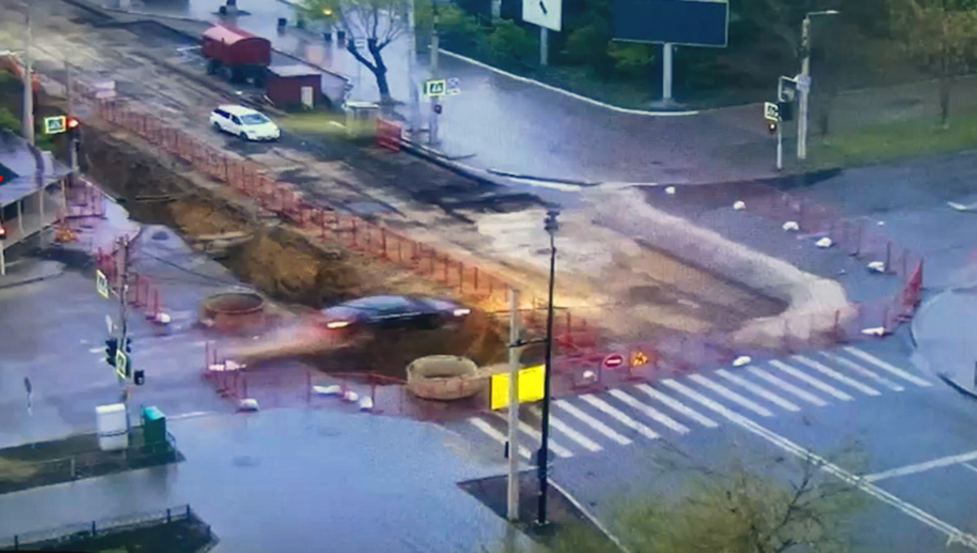 FAST AND CURIOUS - Drink-Driver's Incredible Leap Over Roadside Pit During Police Chase - Article cover image