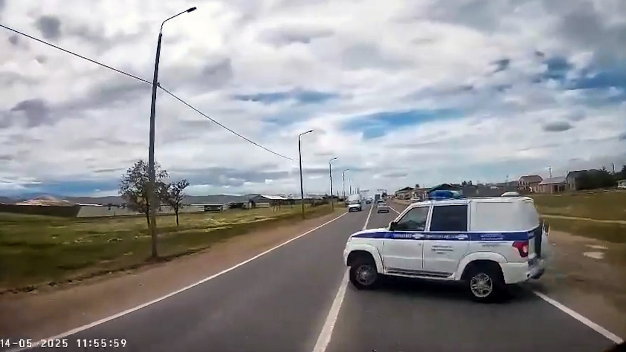 HIT BY A TRUCK - Police SUV Collides With KamAZ Lorry After Wrong Turn - Article cover image