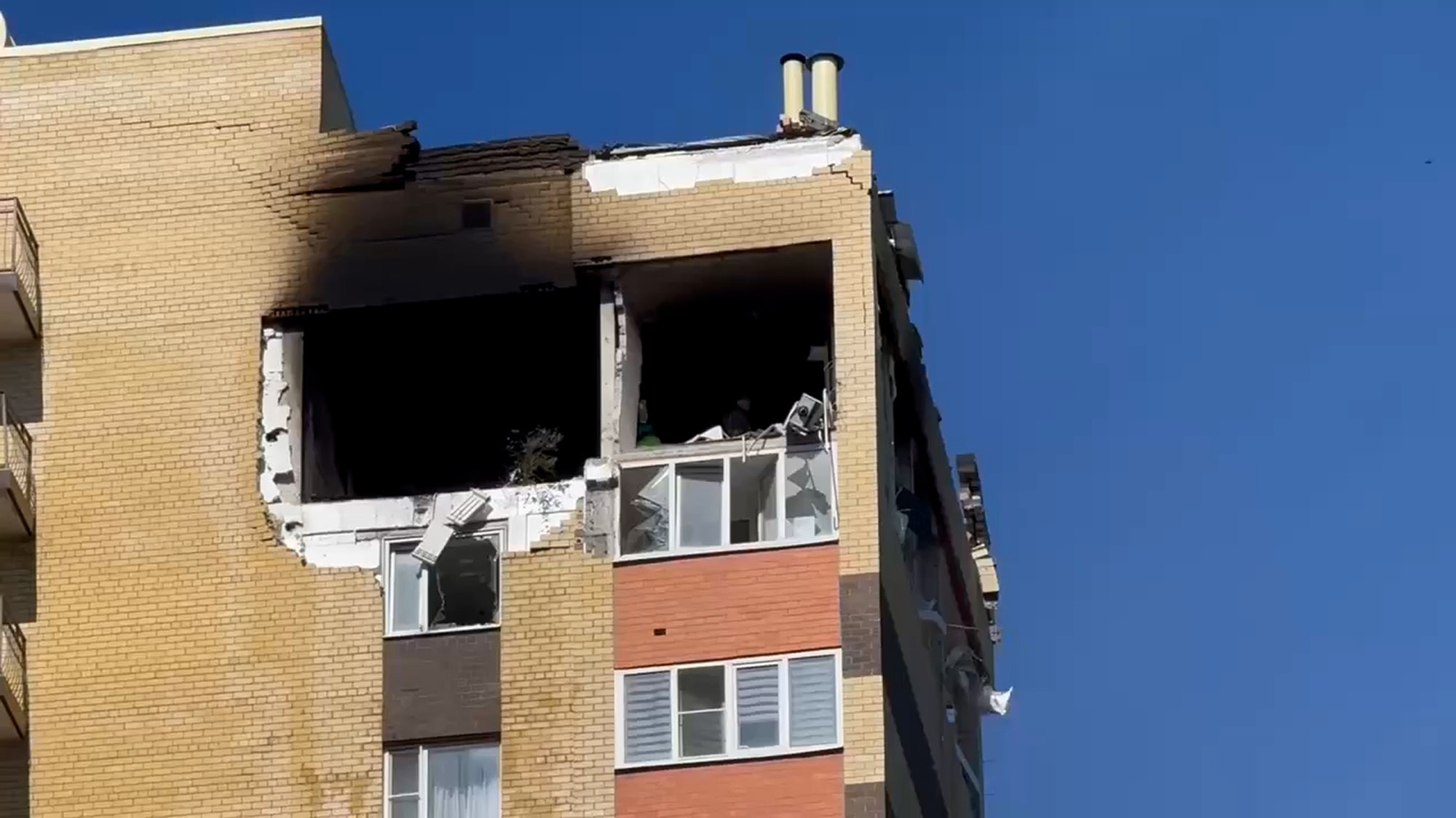 WOMAN RESCUED - Gas Boiler Explosion Destroys 18th Floor Flat - Article cover image
