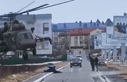 CHOP CHOP YOU LOT - Russian Evac Helicopter Drops 'Rescued' Civilians On Road - Article cover image
