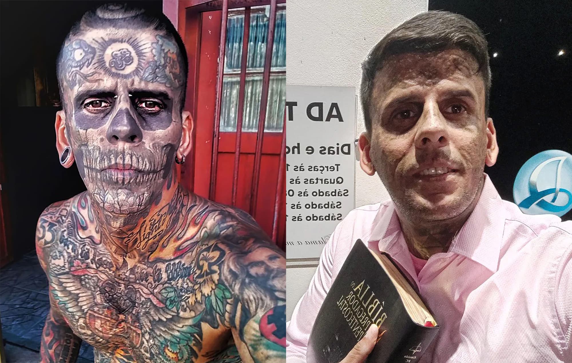 From Punk To Priest As Most Tattooed Man Wins Scholarship To Study Theology After Surgery To Remove Death's-Head Face Art