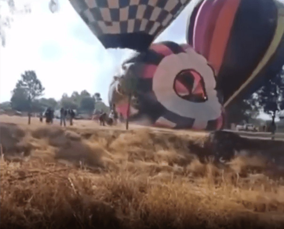 HIGH JUMP - Hot Air Balloon Catches Fire At Festival - Article cover image