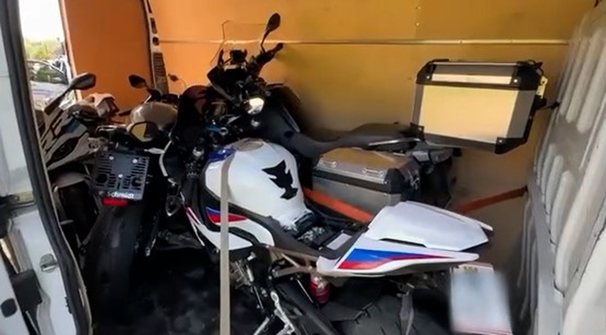 GETAWAY VAN - Police Nab Van Driver Fleeing With Stolen BMW Motorbikes In High-Speed Chase - Article cover image