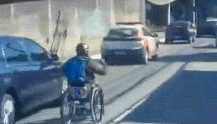 VOLTS-WAGON GTI - Driver Caught Speeding Through Traffic In Souped-Up Wheelchair - Article cover image