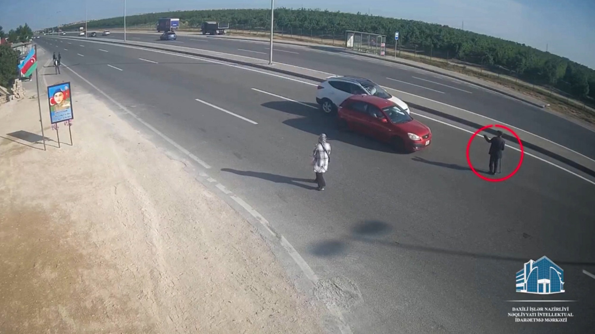 CAR-NAGE - Motorway Shuffle Causes Crash As Elderly Man Tries To Cross At Snail's Pace - Article cover image