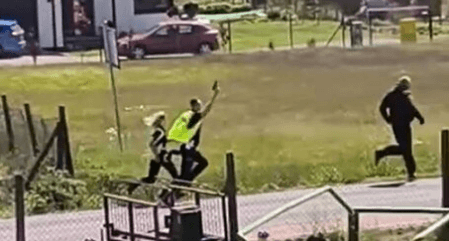 RUNNING MAN - Chubby Driver Shows Cops A Clean Pair Of Heels In Traffic Stop Escape - Article cover image